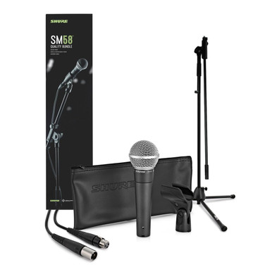 Shure SM58 Bundle Microfono Dinamico + Cavo XLR + Asta - Per Studio E Live - Foto 4