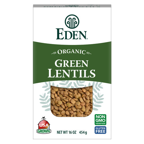 Green Lentils, Organic, Dry