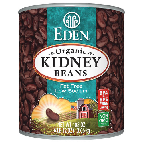Kidney Beans (dark red), Organic - 108 oz