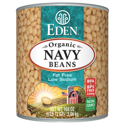 Navy Beans, Organic - 108 oz