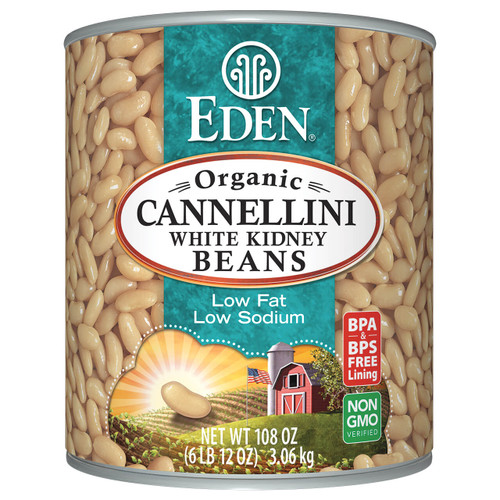 Cannellini (White Kidney) Beans, Organic - 108 oz
