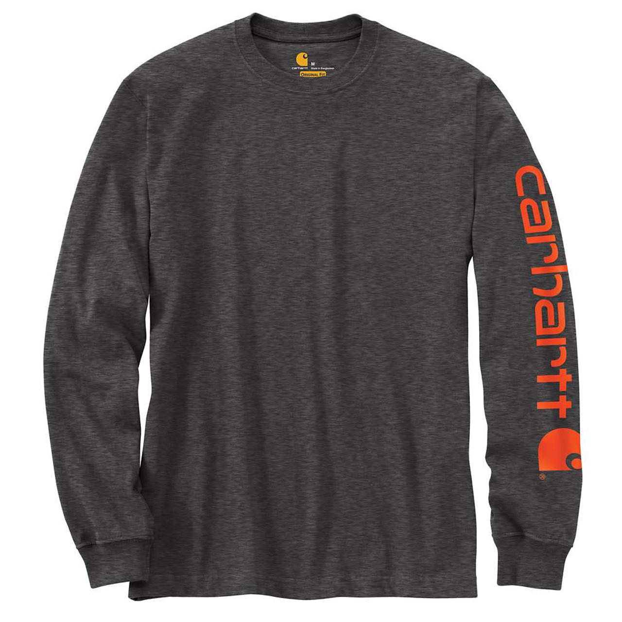 Men's Heavyweight Long-Sleeve Raglan Logo Graphic Tee, Men's Tops