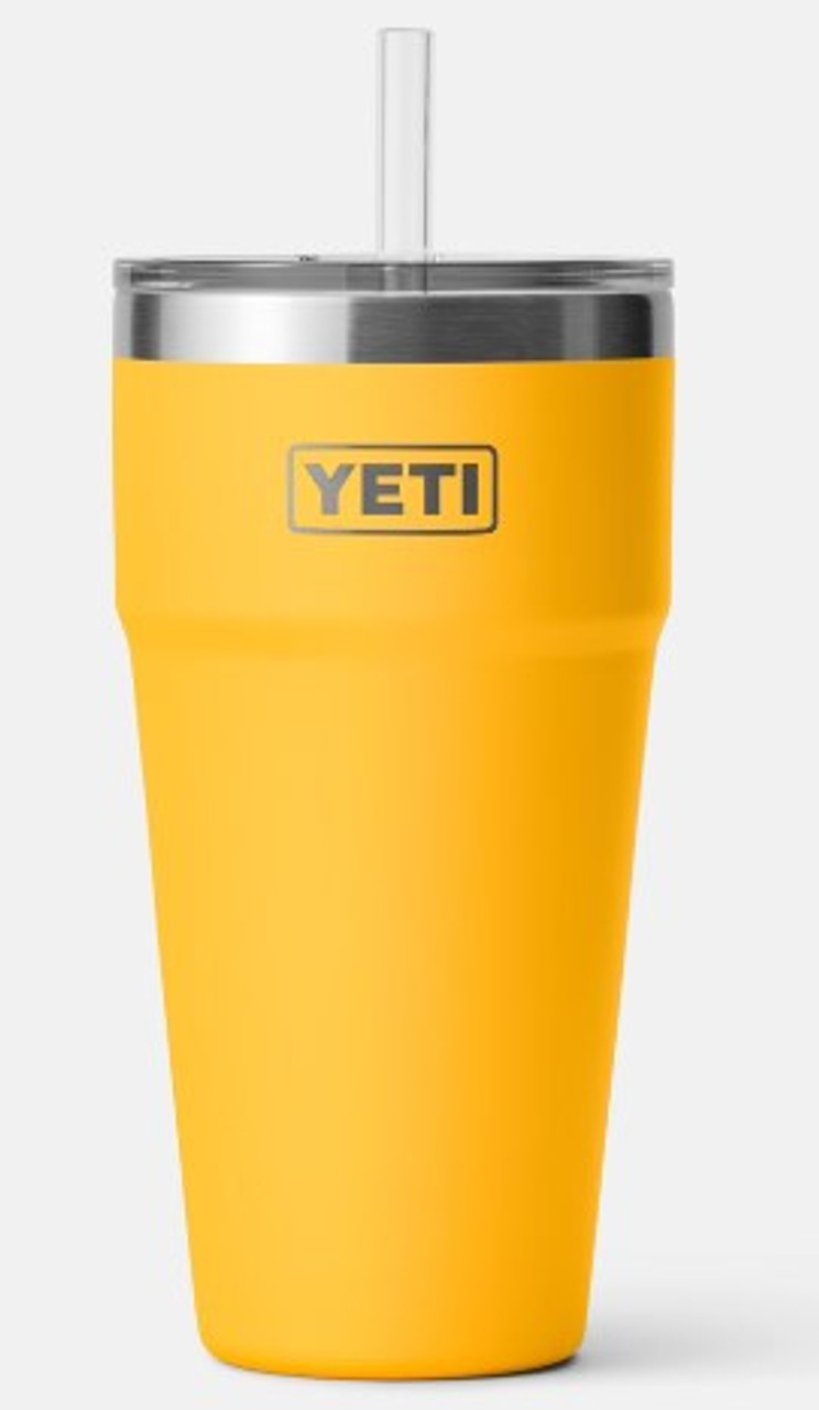 YETI Rambler 26 oz Straw Cup, Vacuum Insulated, Stainless  Steel with Straw Lid, Camp Green: Tumblers & Water Glasses