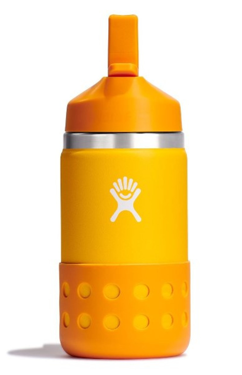 12oz Kids Bottle with Wide Mouth Straw Lid