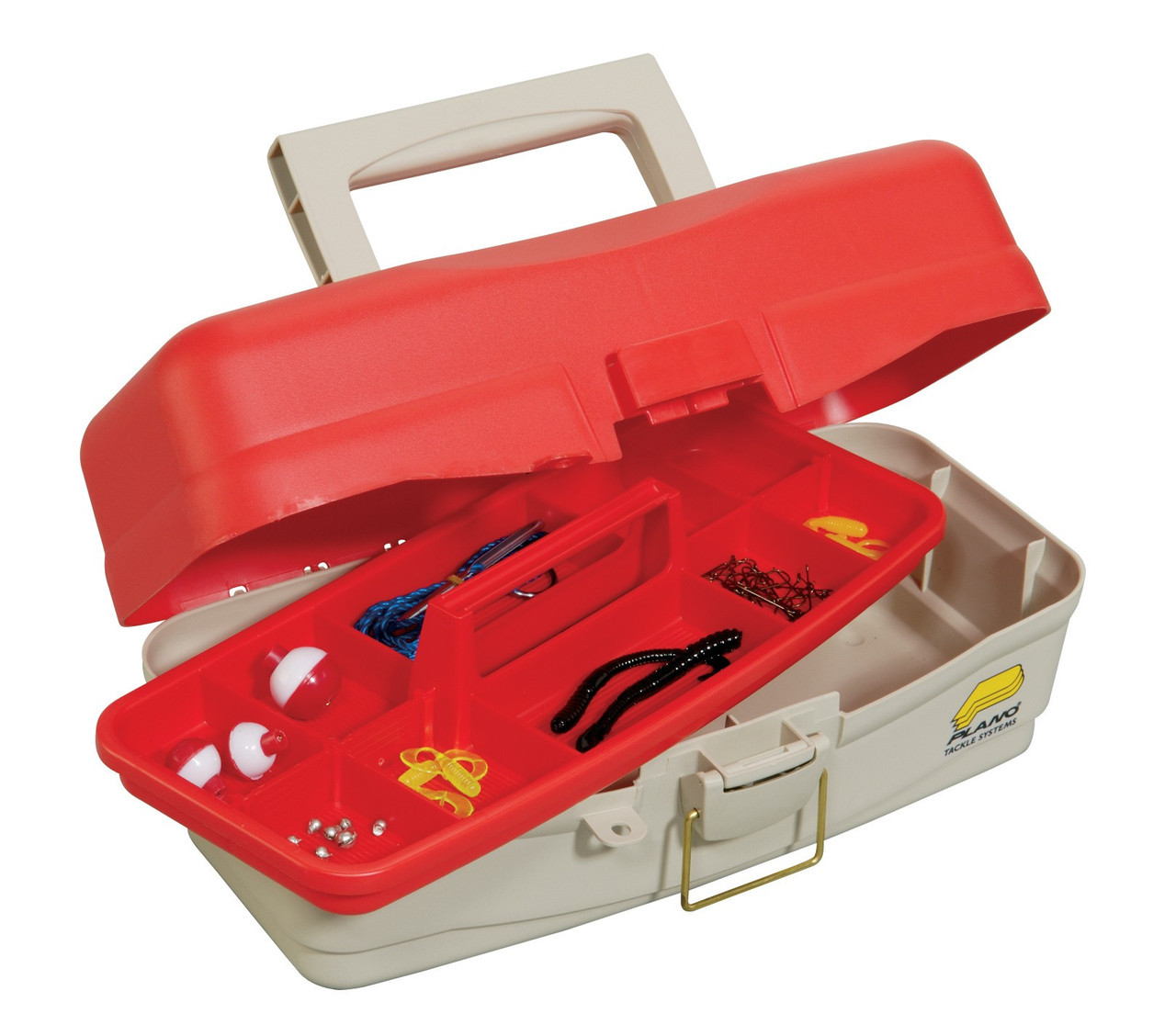 Plano Take Me Fishing Tackle Kit Box - Red / Beige