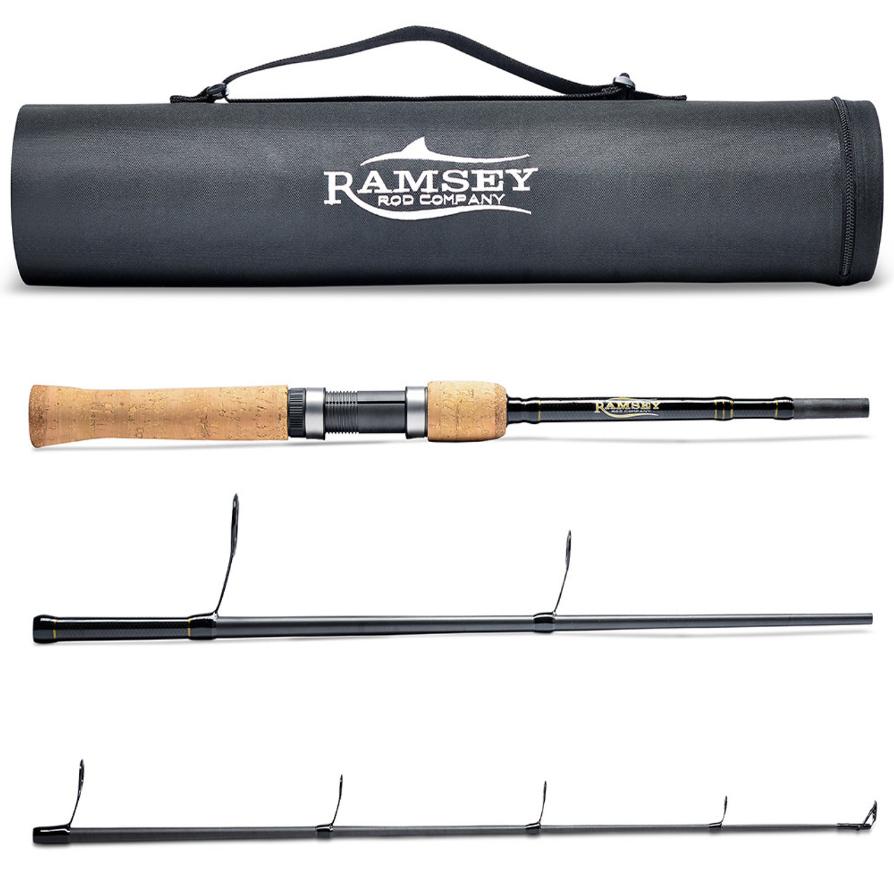 3 Piece Travel Series Spinning Rod (RRCS703MH) - Black