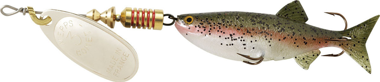 Mepps Comet Mino - 5/16 oz - Silver Rainbow Trout