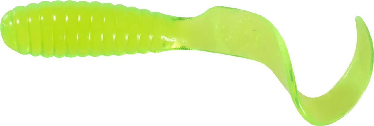 Mister Twister Teenie Chartreuse 2 inch