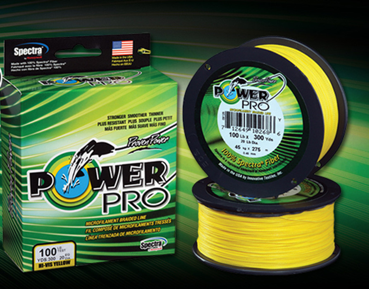 Power Pro Spectra Braided Line Yellow