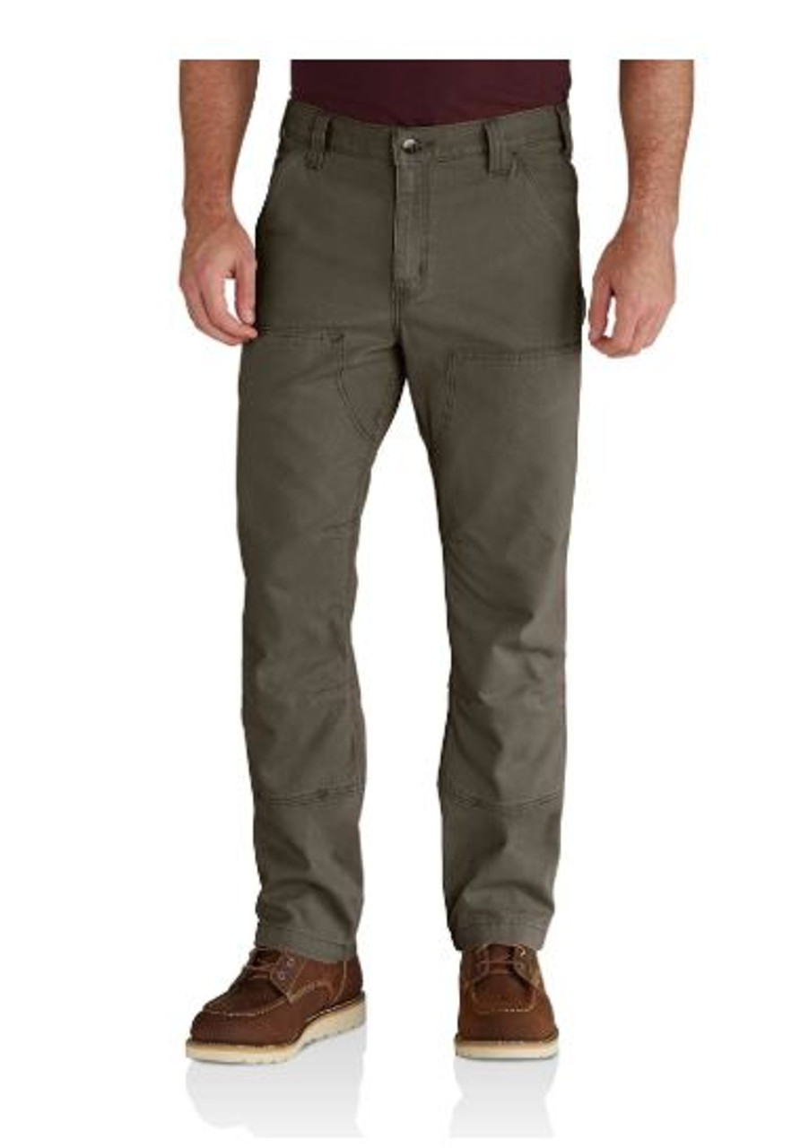 Carhartt Women's Relaxed Fit Double Front Canvas Work Pants - Carhartt Brown