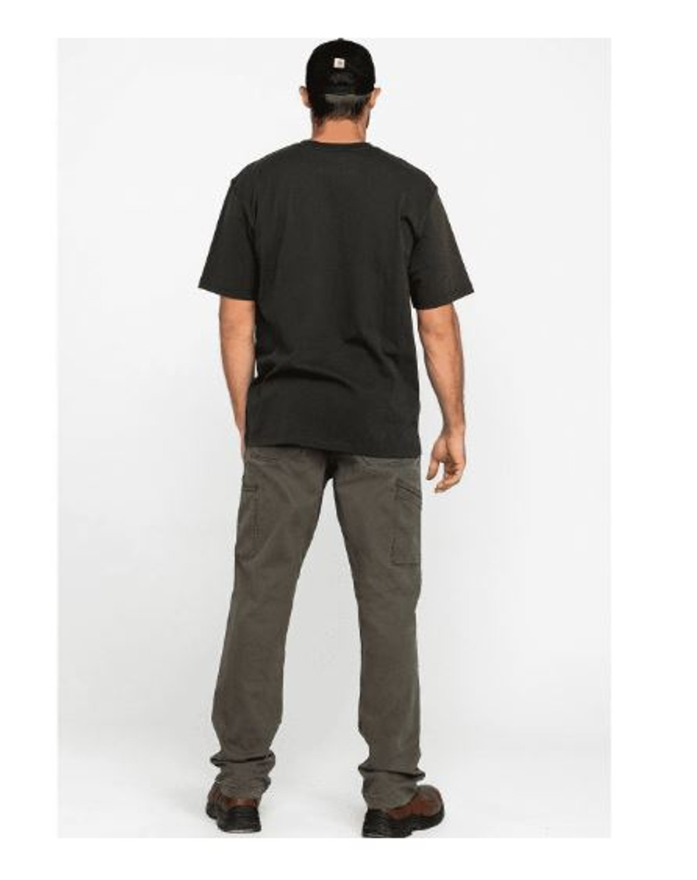 Men's Rugged Flex Relaxed Fit Canvas Double-Front Utility Work Pant - Tarmac
