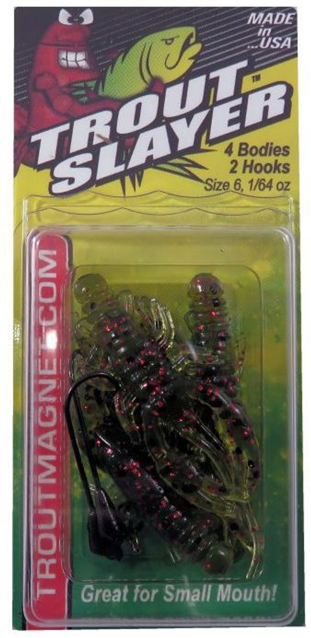 Trout Slayer 6 Pc. Pack - Watermelon Red - Leland's Lures 32003