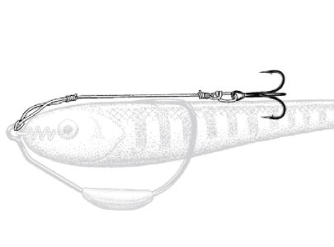 Weighted Beast Hook Size 6/0 - Grey - Ramsey Outdoor