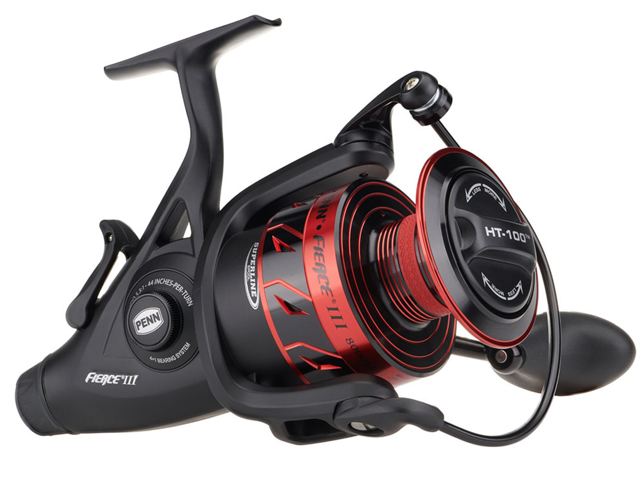 Fierce III Live Liner Spinning Reel - (FRCIII2500LL) - Black/Red