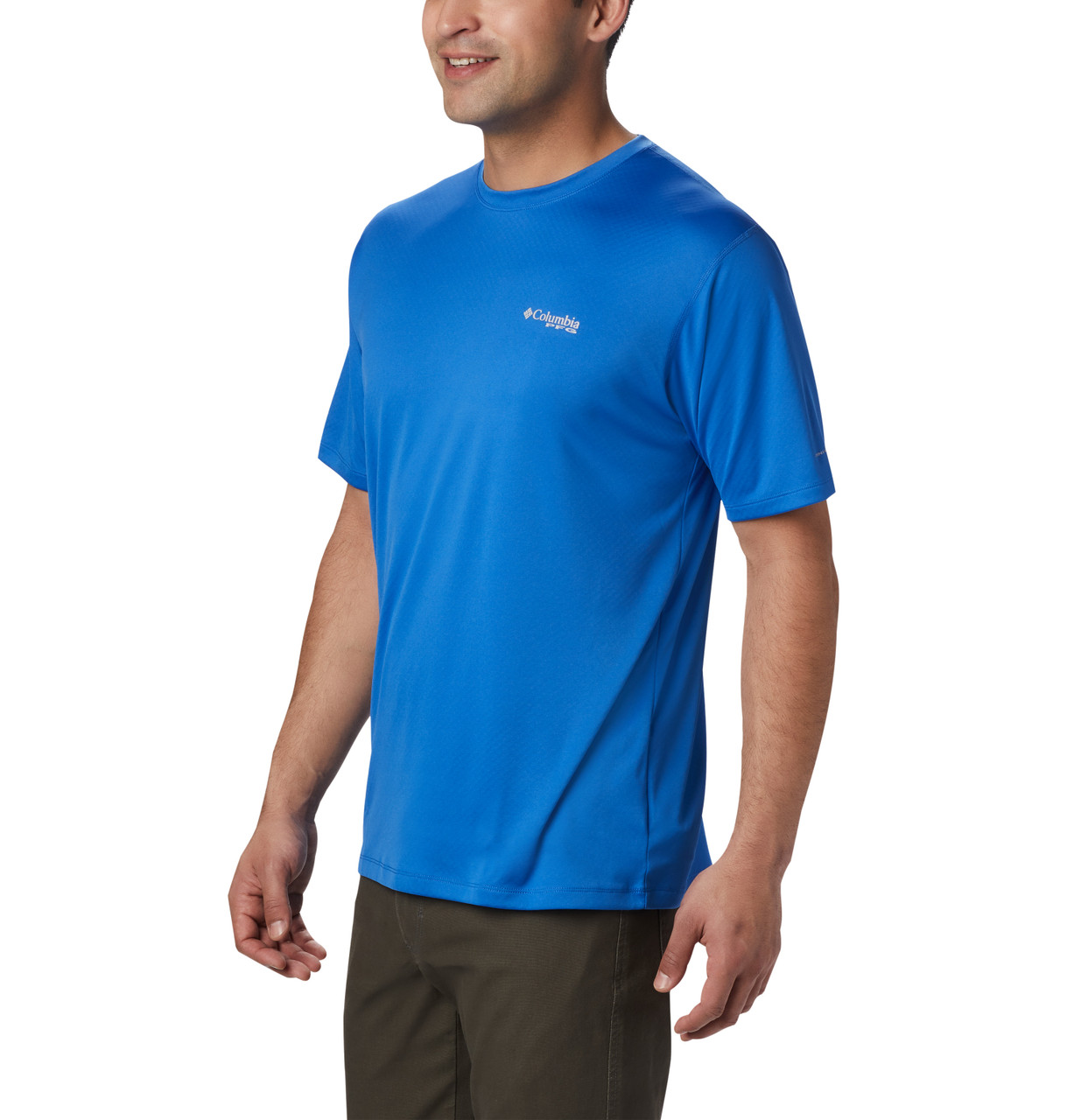 Men's PFG Zero Rules Short Sleeve Shirt - Vivid Blue - (Past