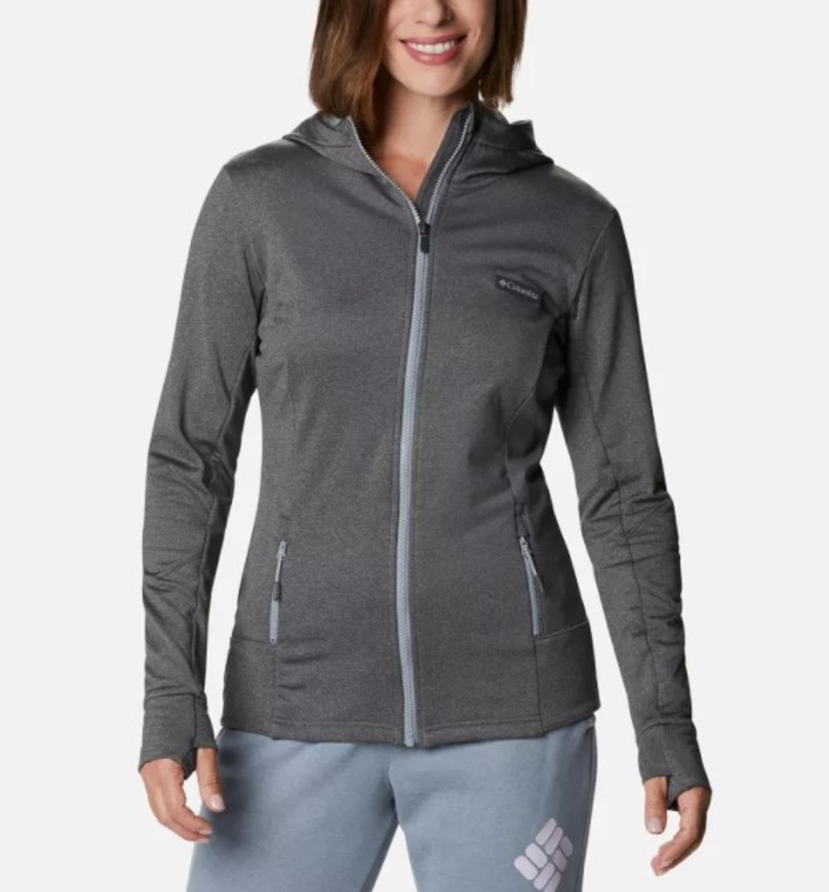 Womens Windgates Tech Fleece Full Zip - Monument Heather - (Past Season)