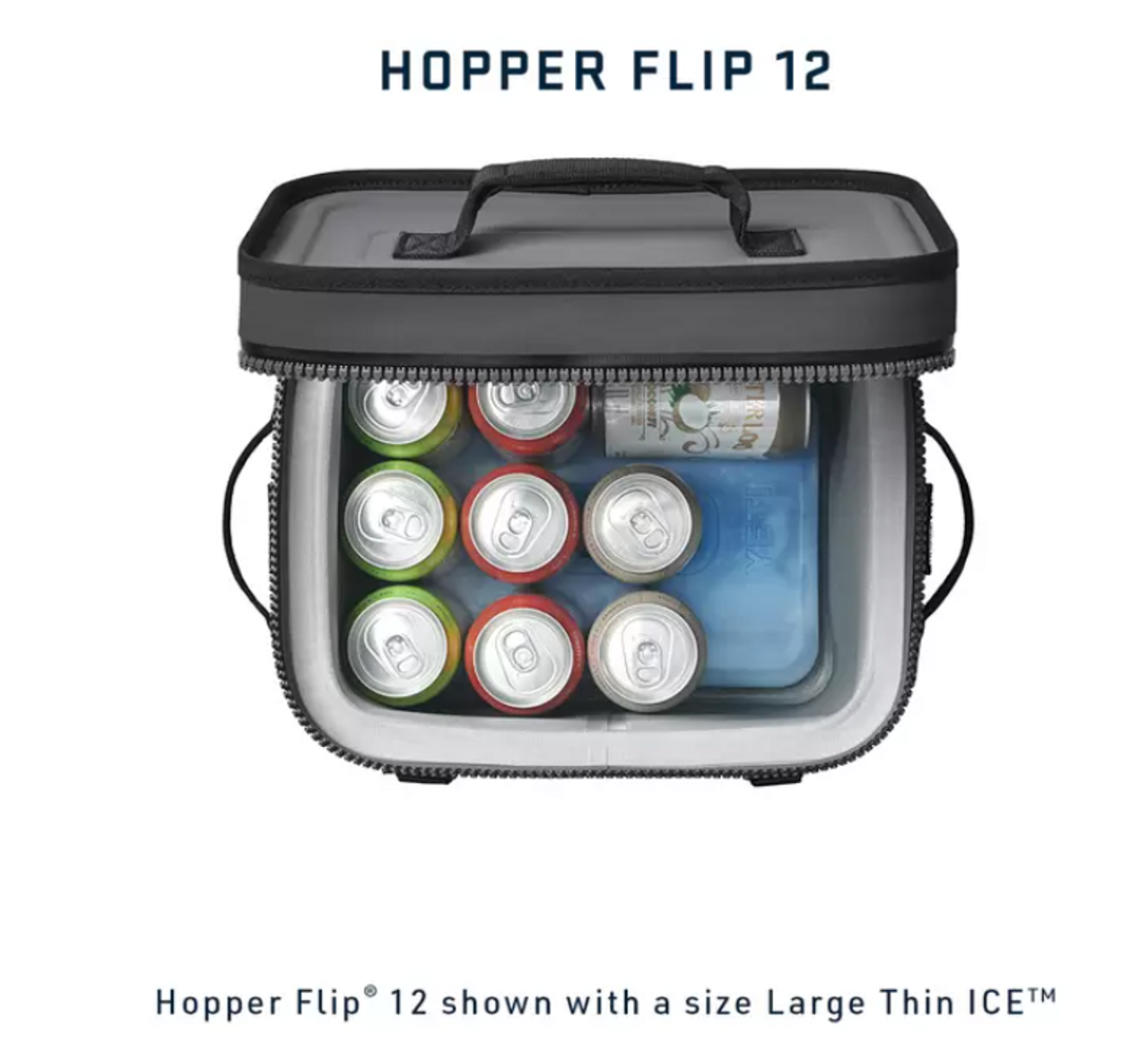 Hopper Flip 12 Soft Cooler - Charcoal - Ramsey Outdoor