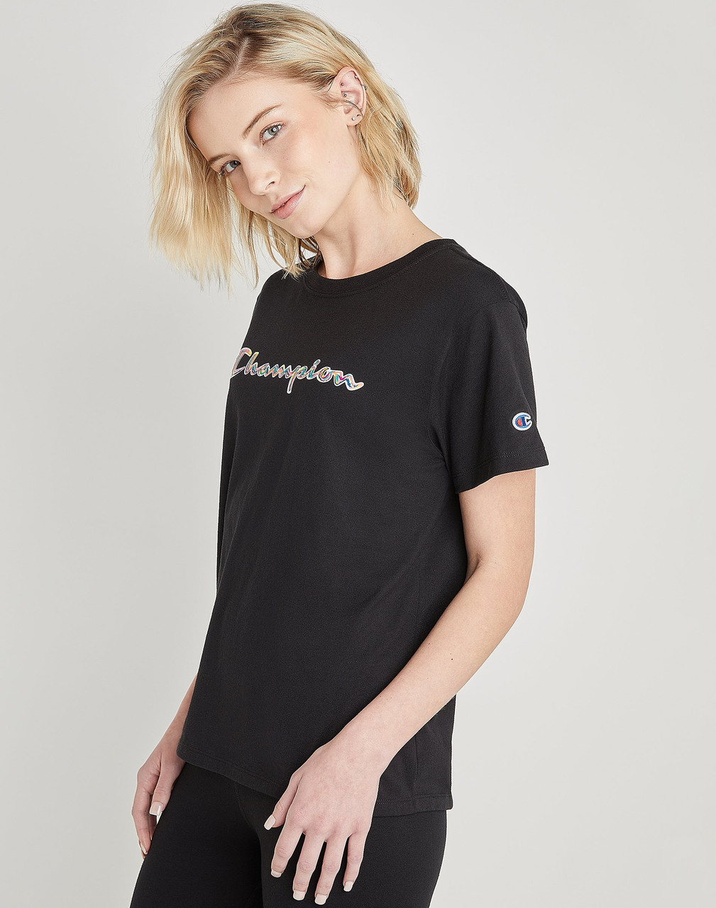 pengeoverførsel tale højen Women's The Classic T-Shirt - Brush Stroke Script Logo - Black - Ramsey  Outdoor