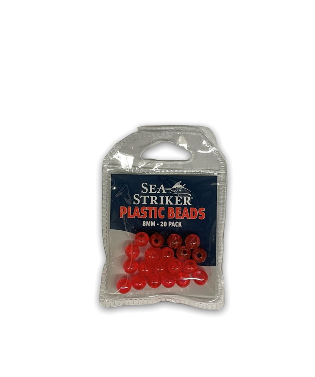 Sea Striker Round Beads - Red 8 mm