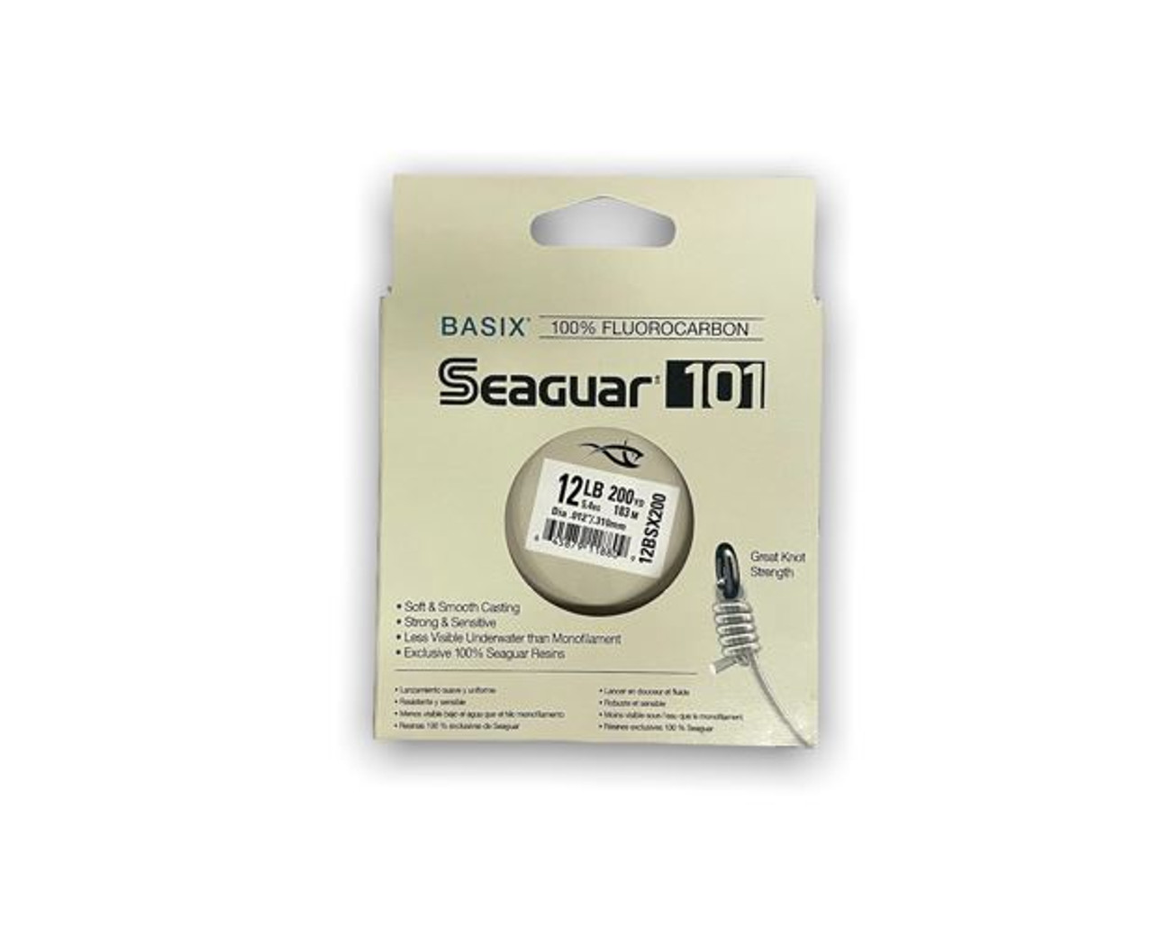 Basix 101 Fluorocarbon 12 lb Line - Clear - Ramsey Outdoor