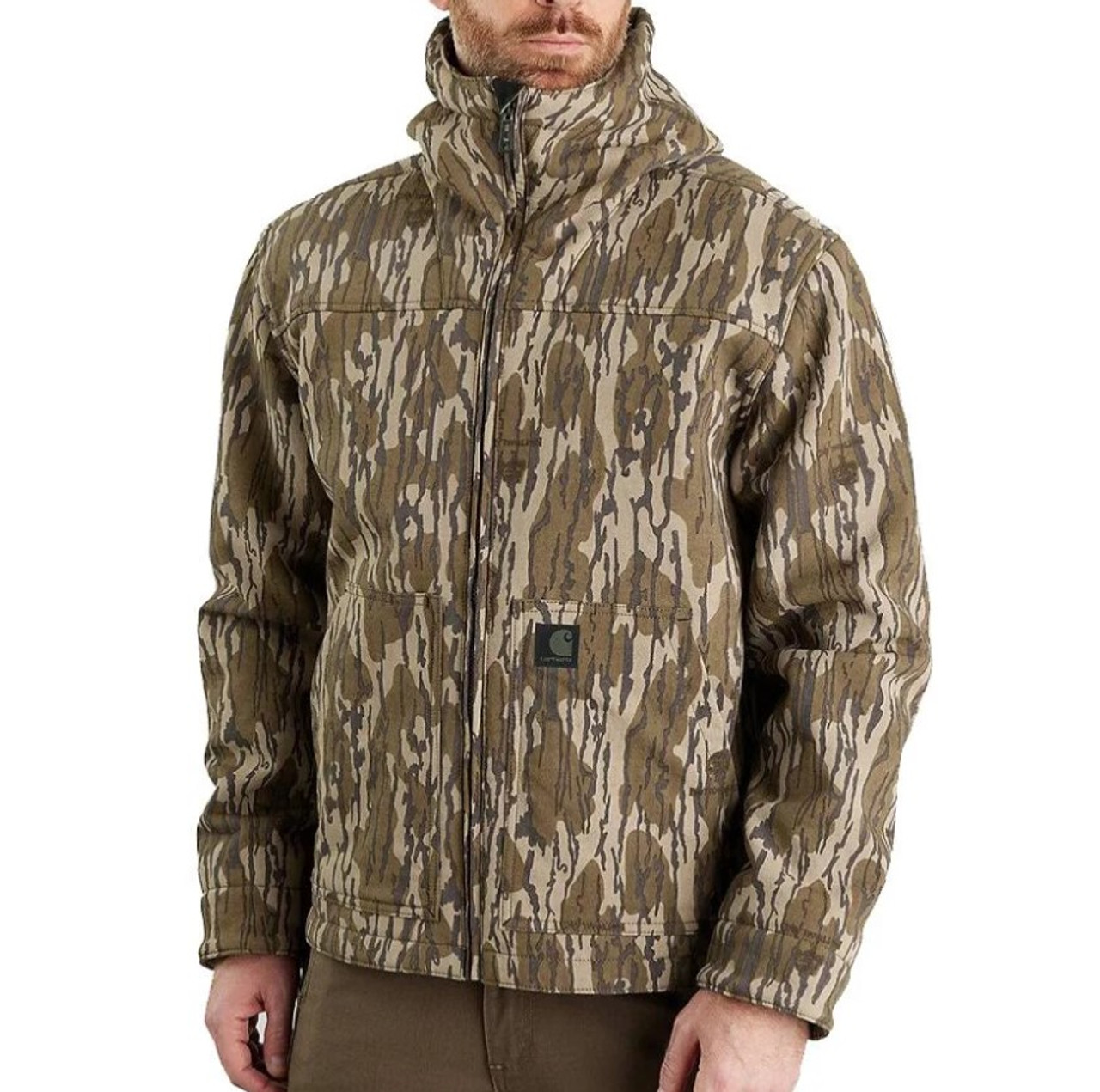 Men's Super Dux Relaxed Fit Sherpa-Lined Camo Active Jacket