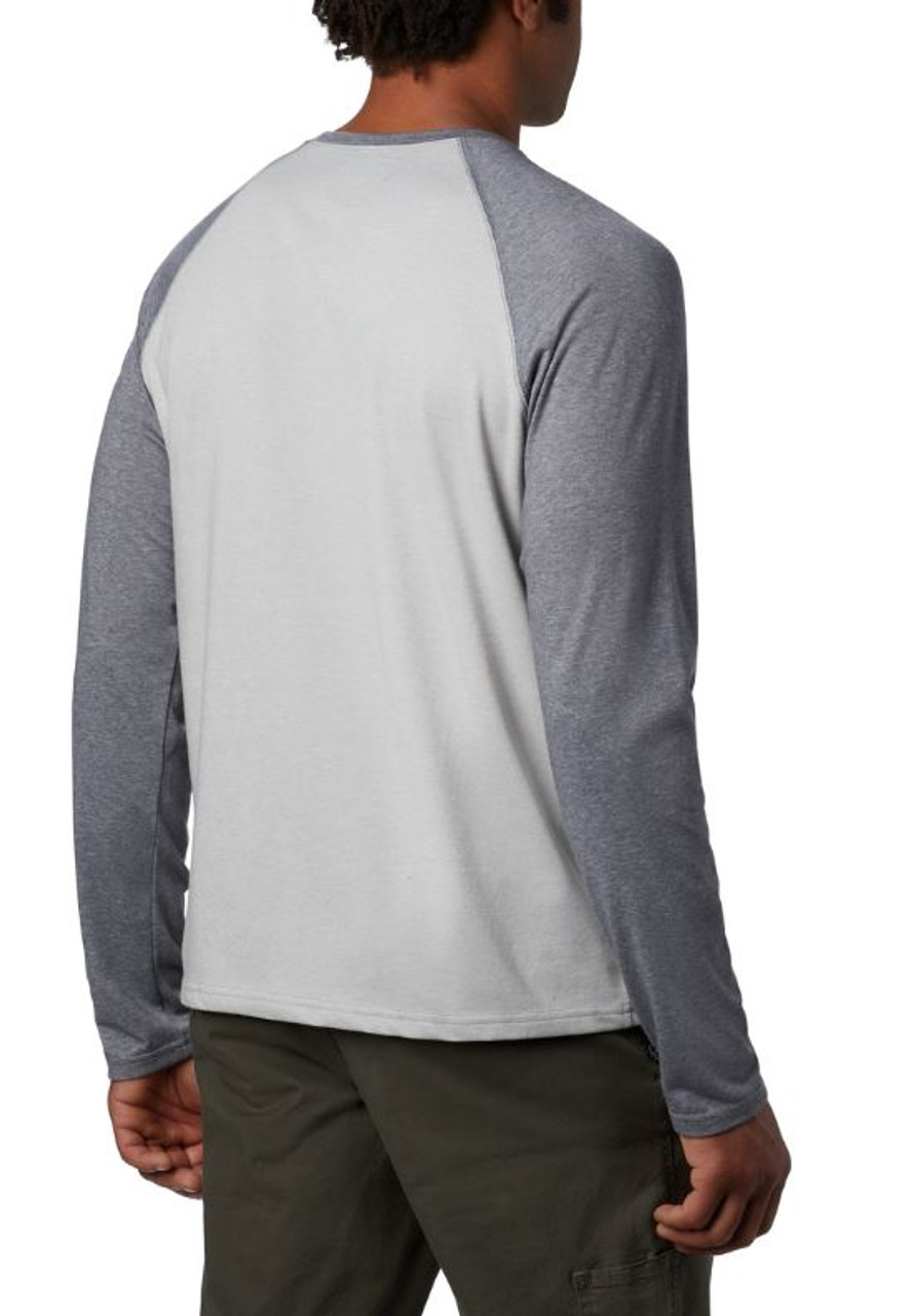 Men's Thistletown Park Raglan Long Sleeve Tee Shirt - Columbia Grey Heather