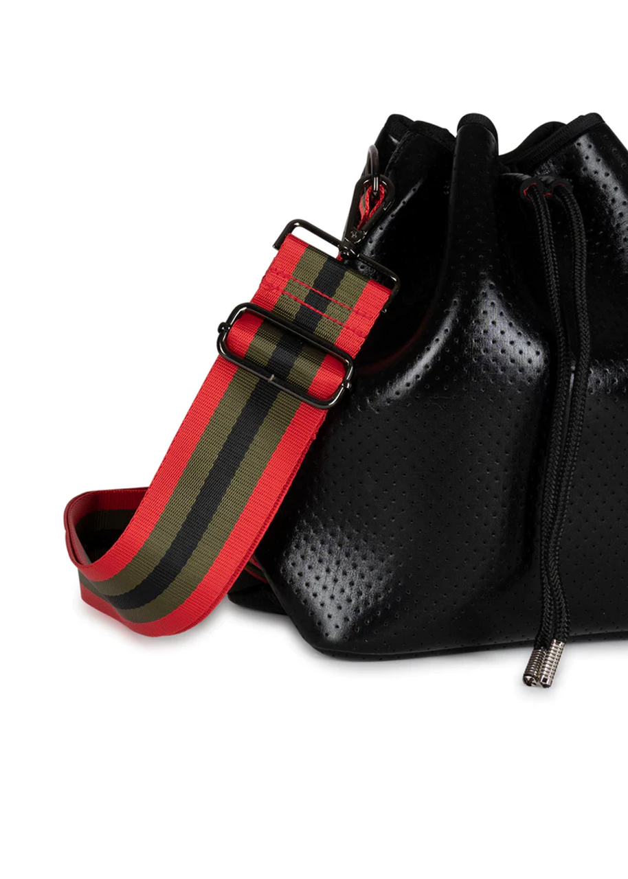 Black/Red Striped Strap