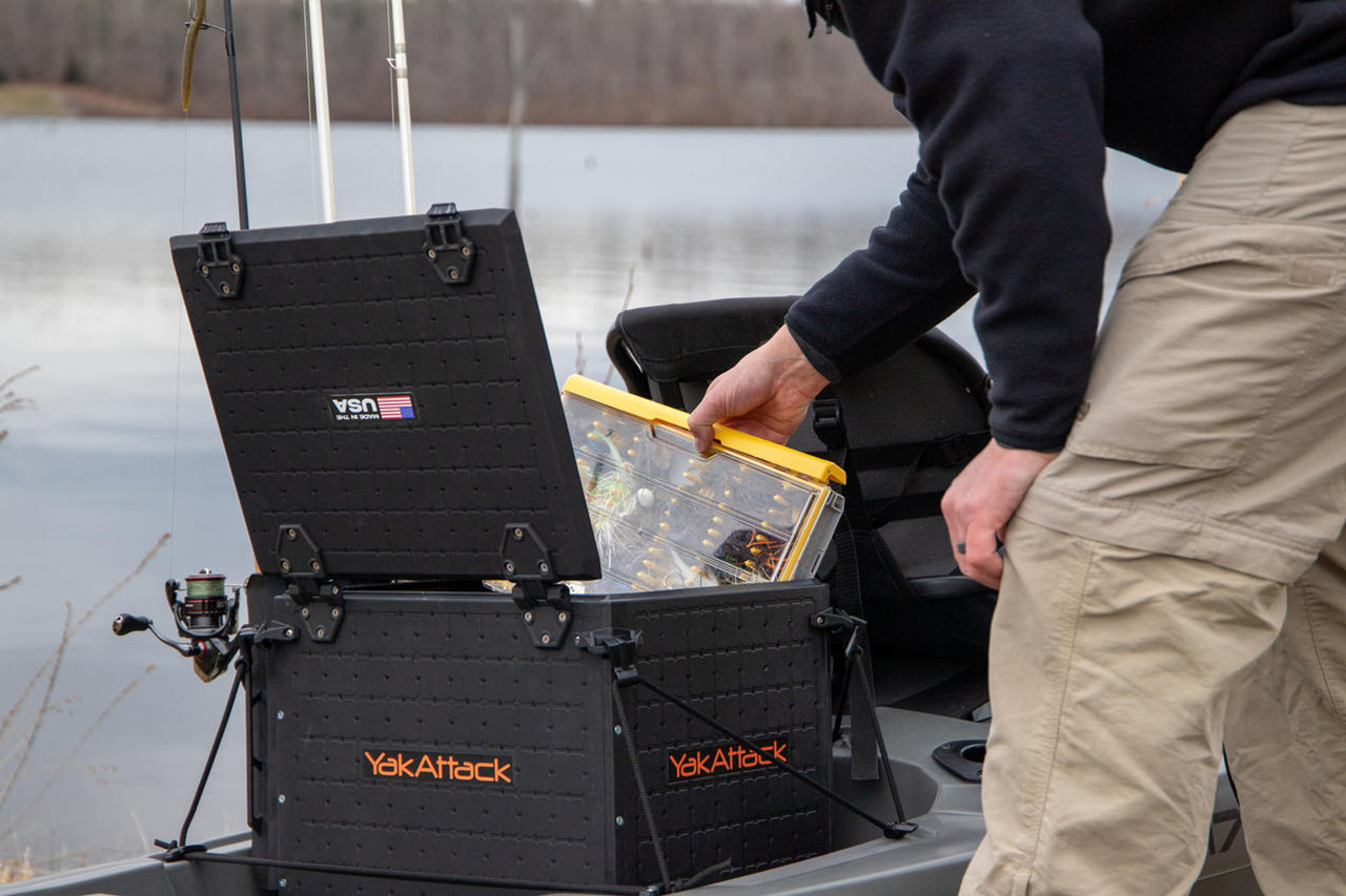 BlackPak Pro Kayak Fishing Crate - 13 x 16 - Black - Ramsey Outdoor
