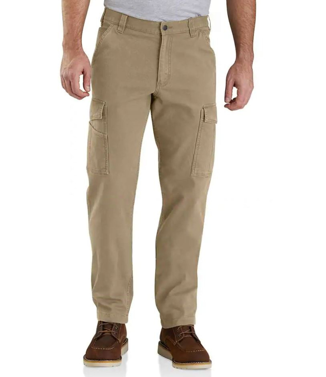 Men's Rugged Flex Relaxed Fit Canvas Cargo Work Pant - Shadow