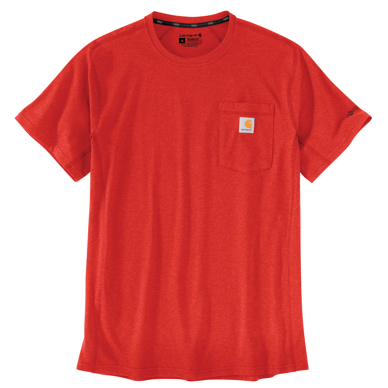 Men's Force Relaxed Fit Midweight Short Sleeve Pocket T-Shirt - Red Barn  Heather - Ramsey Outdoor