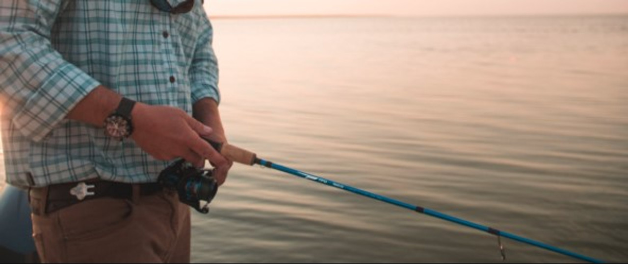 Traveler Spinning Rod w/Sock Case - (TACTRS706-3) - Blue/Black/Cork -  Ramsey Outdoor