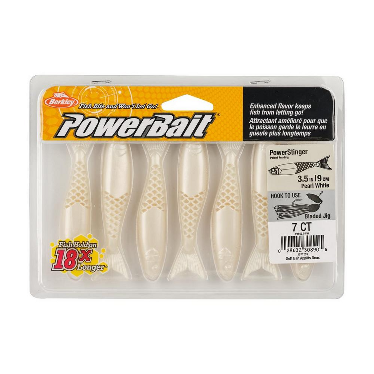 PowerBait® PowerStinger Soft Bait - 4 1/4 - Pearl White - Ramsey