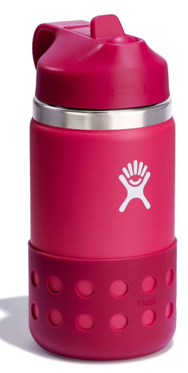 Hydro Flask 12 oz Kids Wide Mouth Straw Lid Bottle Firefly