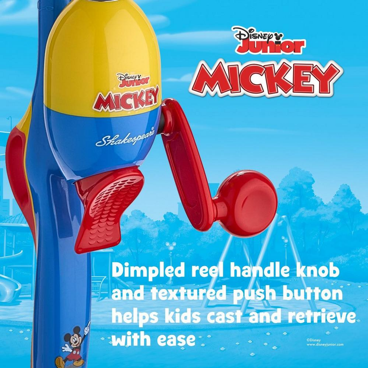 Disney Mickey Beginner Fishing Kit - Blue/Yellow/Red - Ramsey Outdoor