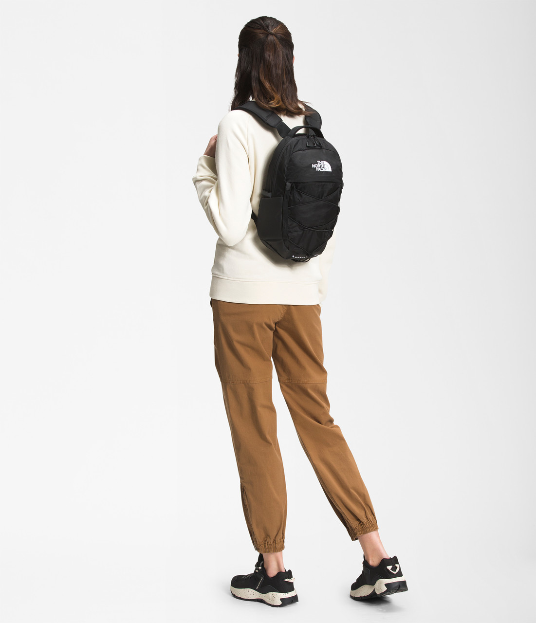 The North Face Borealis Mini Backpack: Gardenia White / Black