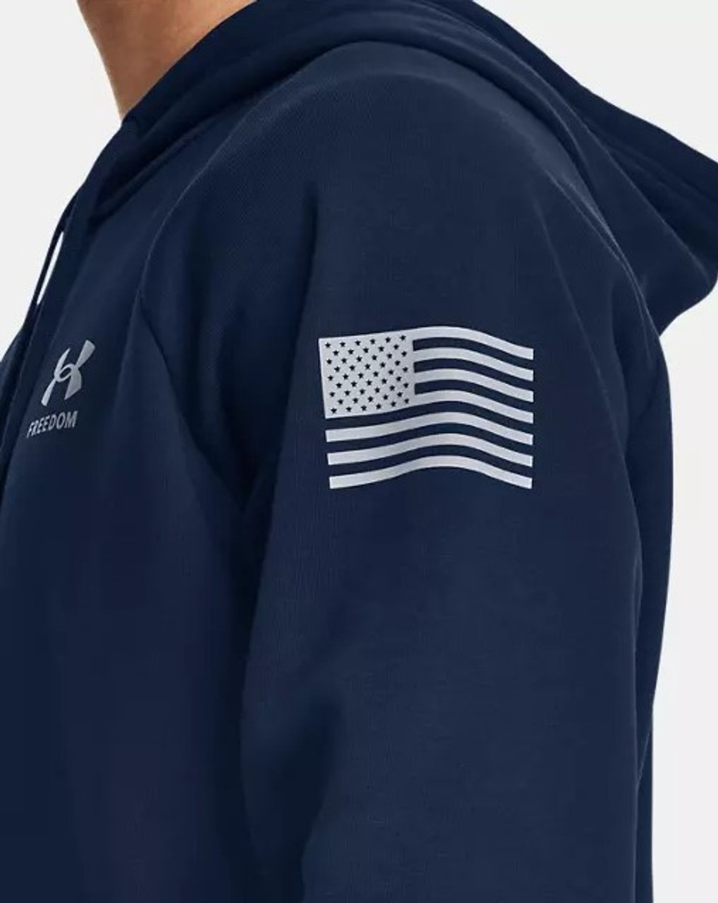  Under Armour Mens New Freedom Flag Hoodie, Marine