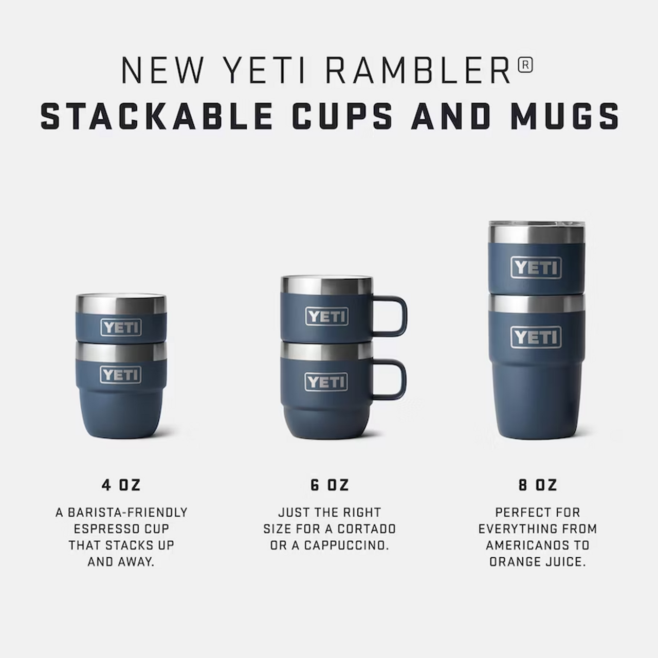 YETI Rambler 4-oz. Espresso Stackable Cup 2-Pack