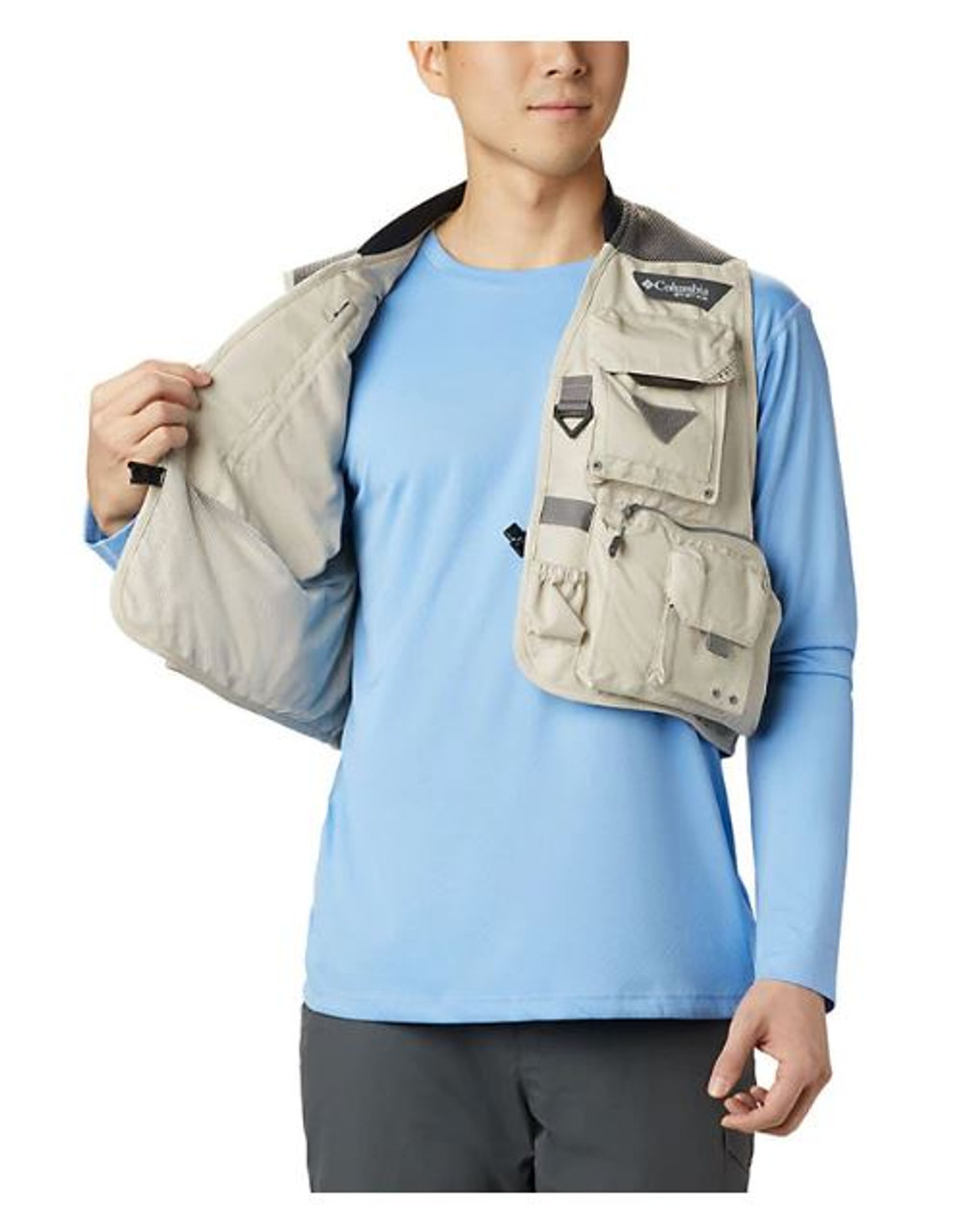 Columbia - PFG Henry's Fork V Vest - Carbon Size M - Men