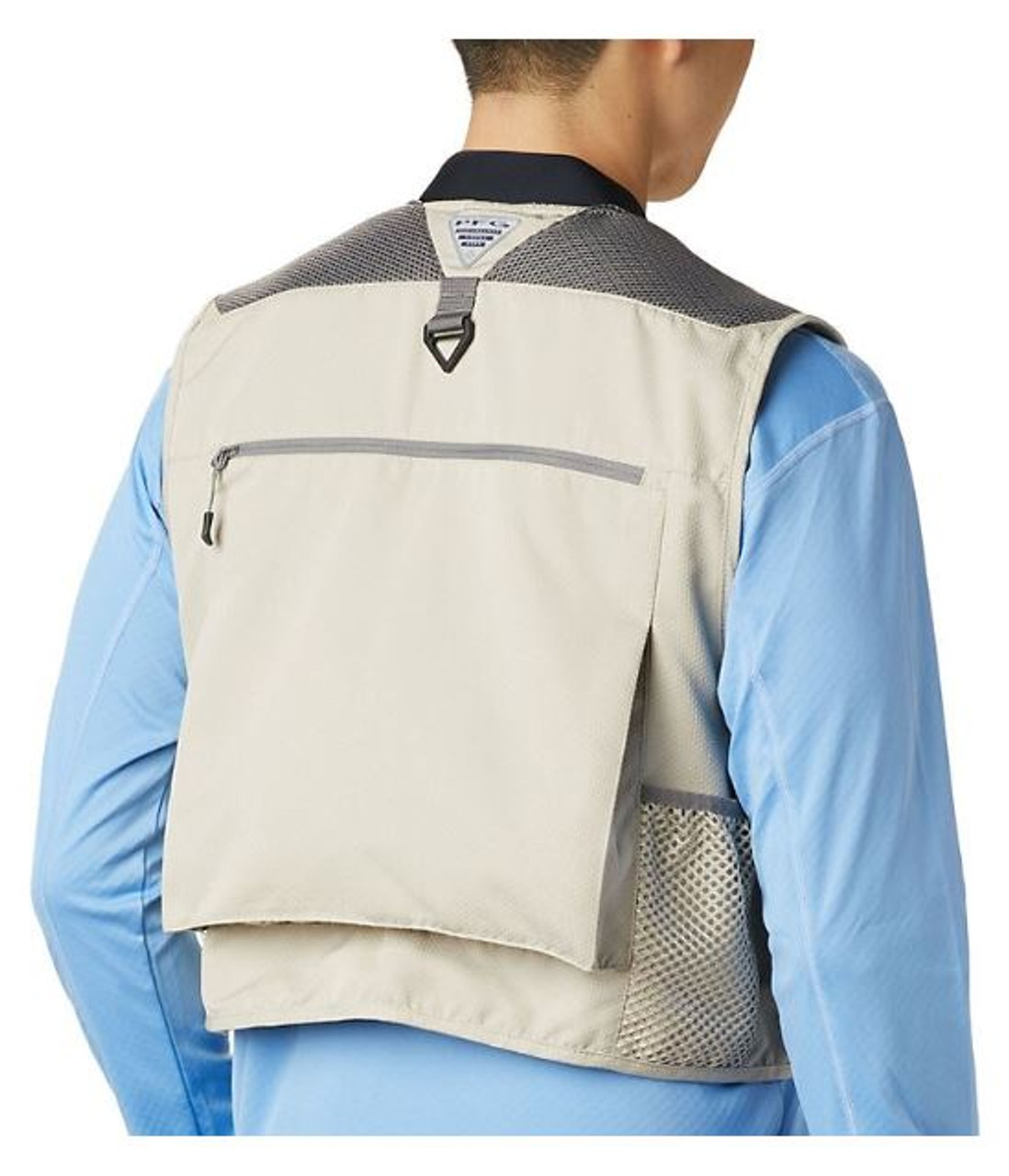 FV07 Fishing Vest for Men Women - Men’s - Grey/Chocolate- One Size