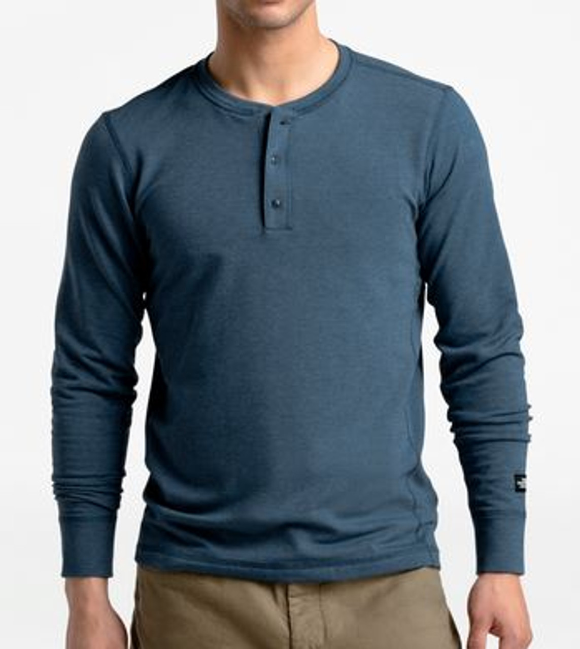 the north face men's tnf terry ls henley