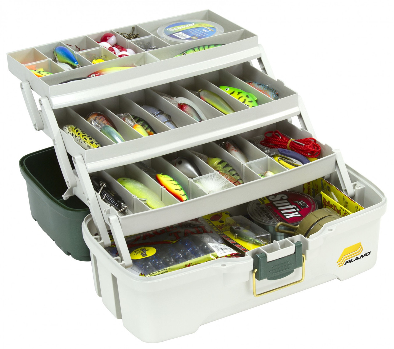  Clear Tackle Box, Compact Tackle Box with Removable Trays, ABS  construction : Sports & Outdoors