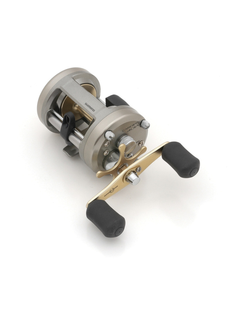 Cardiff 401A Round Baitcasting Reel - Left Handed - Grey - Ramsey