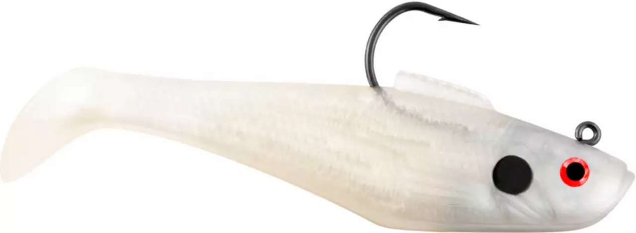 Holographic Swim Shad Soft Bait - 3 - Pearl/Spot - Ramsey Outdoor