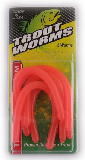 Trout Worm - Orange - Ramsey Outdoor