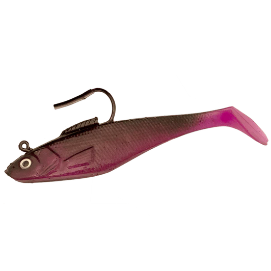 Holographic Swim Shad Soft Bait - 6 - Golden Bunker w/Spots