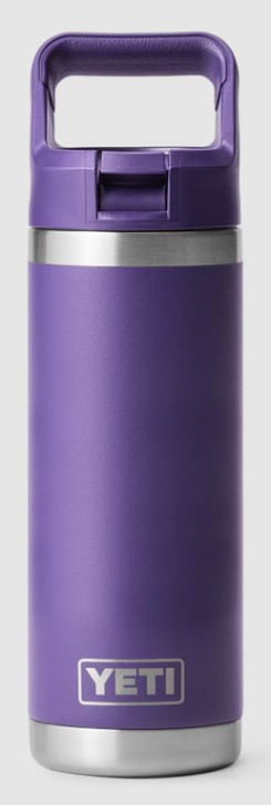 YETI Rambler 18oz Bottle with Matching Straw Cap- Peak Purple