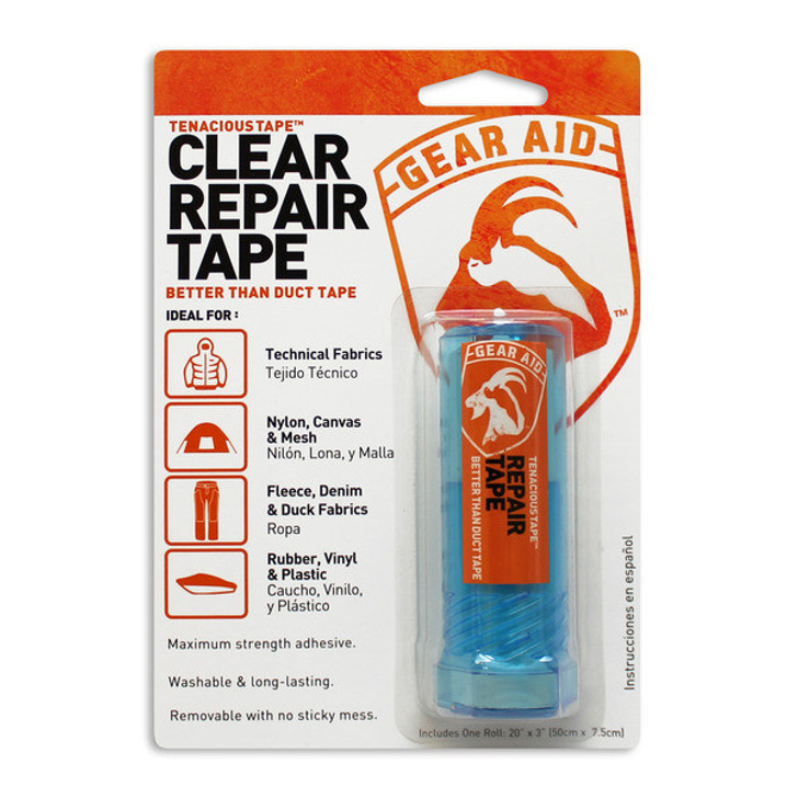 2 Pack) Gear Aid Tenacious Tape Fabric Repair Tape Black 