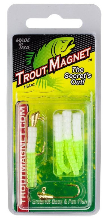 Trout Magnet 9 Piece Packs - White Chartreuse - Ramsey Outdoor