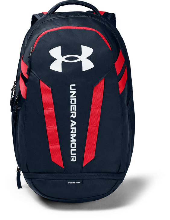 Backpack Under Armour UA Hustle 5.0 Backpack Academy-Red-White