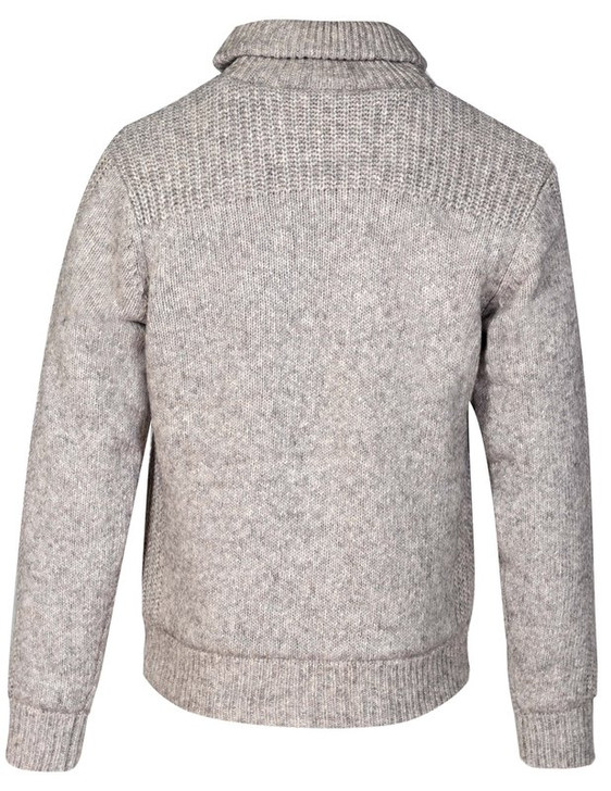 Men's Fleece Lined Sweater Jacket - Limestone - Ramsey Outdoor